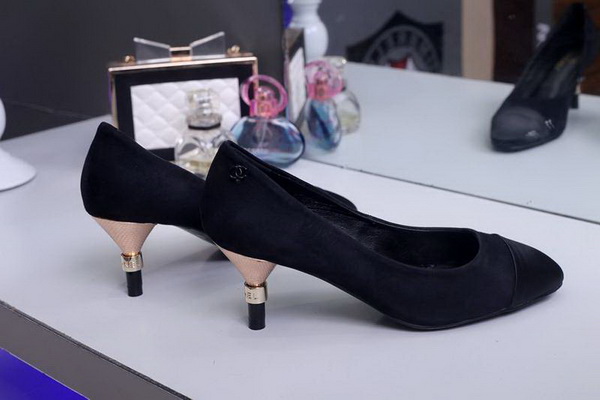 CHANEL Shallow mouth kitten heel Shoes Women--007